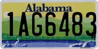 AL license plate 1AG6483