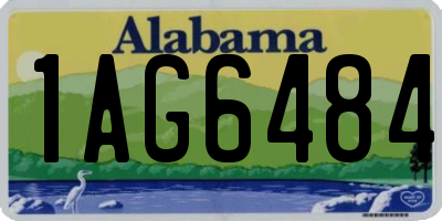 AL license plate 1AG6484