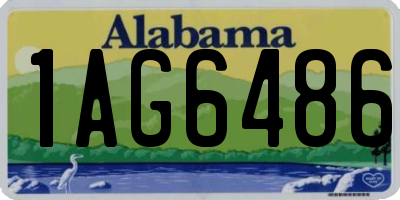 AL license plate 1AG6486