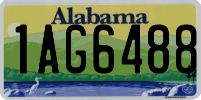 AL license plate 1AG6488