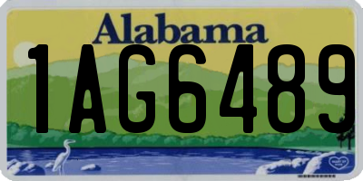 AL license plate 1AG6489