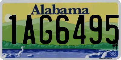 AL license plate 1AG6495