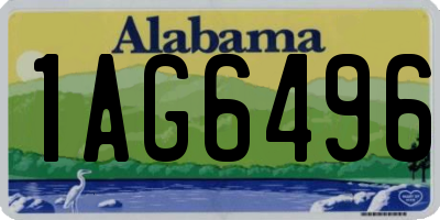 AL license plate 1AG6496