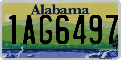 AL license plate 1AG6497