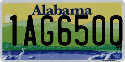 AL license plate 1AG6500