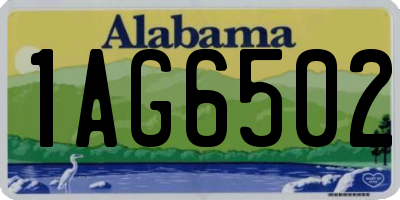 AL license plate 1AG6502