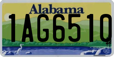 AL license plate 1AG6510