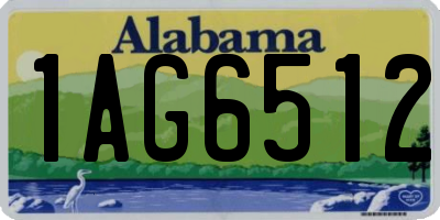 AL license plate 1AG6512