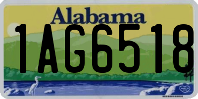 AL license plate 1AG6518