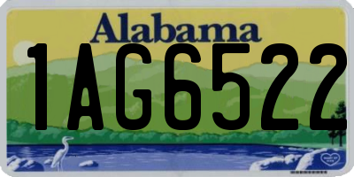 AL license plate 1AG6522