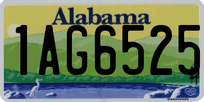 AL license plate 1AG6525