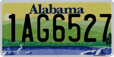 AL license plate 1AG6527