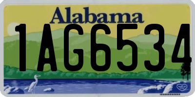 AL license plate 1AG6534