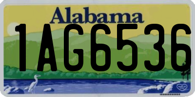 AL license plate 1AG6536