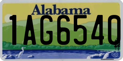 AL license plate 1AG6540