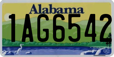 AL license plate 1AG6542