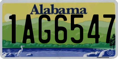 AL license plate 1AG6547