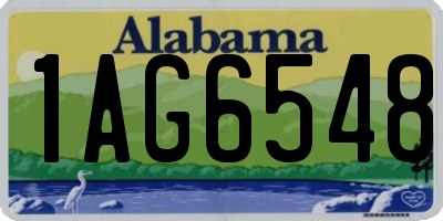 AL license plate 1AG6548