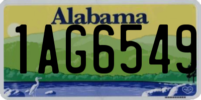 AL license plate 1AG6549