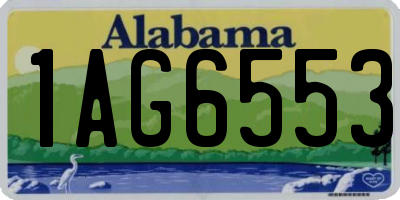 AL license plate 1AG6553