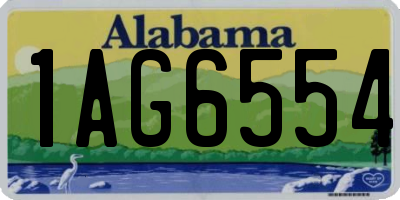 AL license plate 1AG6554