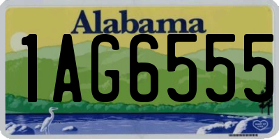 AL license plate 1AG6555