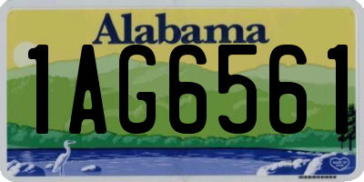 AL license plate 1AG6561