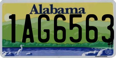 AL license plate 1AG6563