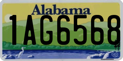 AL license plate 1AG6568