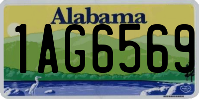 AL license plate 1AG6569