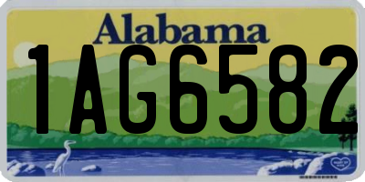 AL license plate 1AG6582