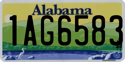 AL license plate 1AG6583