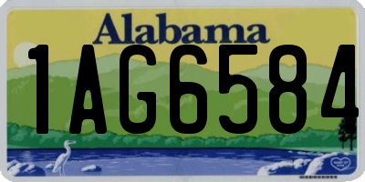 AL license plate 1AG6584