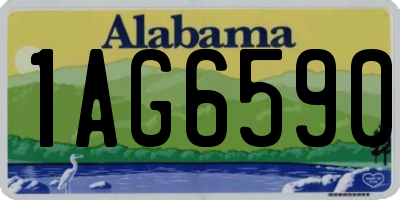AL license plate 1AG6590