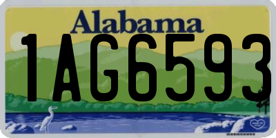 AL license plate 1AG6593