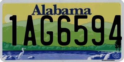 AL license plate 1AG6594