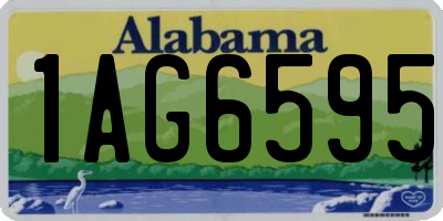 AL license plate 1AG6595