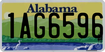 AL license plate 1AG6596