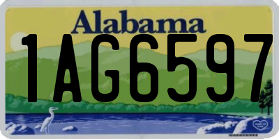 AL license plate 1AG6597