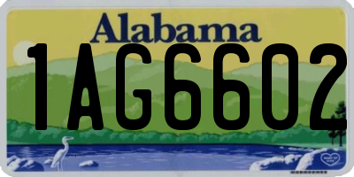 AL license plate 1AG6602