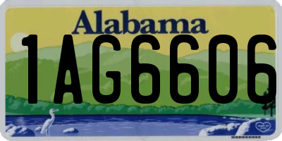 AL license plate 1AG6606