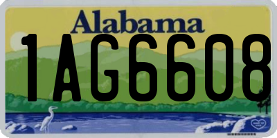 AL license plate 1AG6608