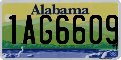 AL license plate 1AG6609