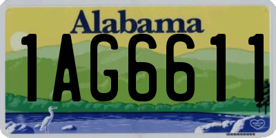 AL license plate 1AG6611