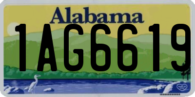AL license plate 1AG6619