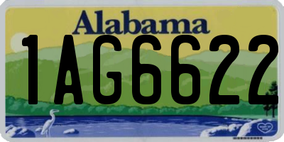 AL license plate 1AG6622