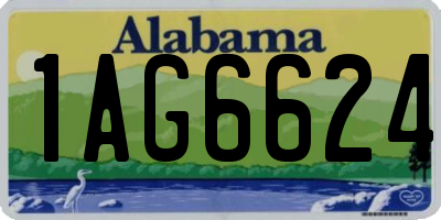 AL license plate 1AG6624