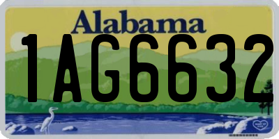 AL license plate 1AG6632