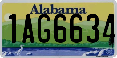AL license plate 1AG6634