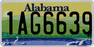 AL license plate 1AG6639